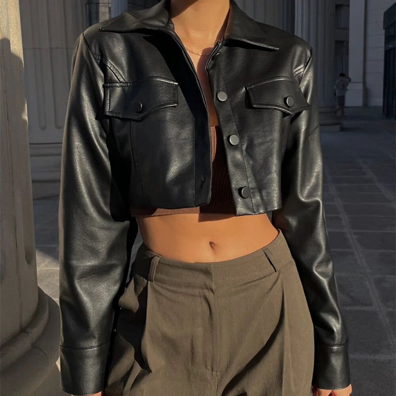 Leather Short Jacket