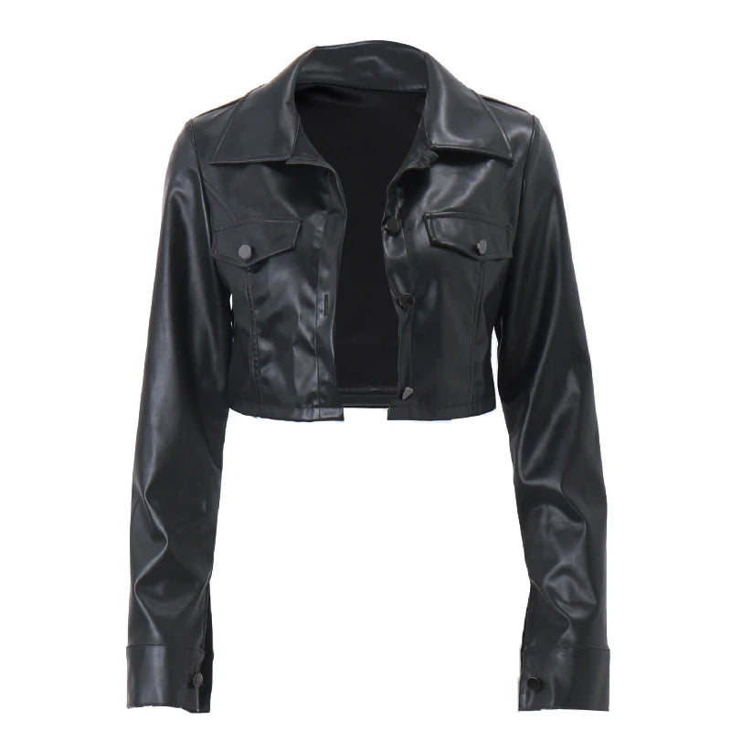 Leather Short Jacket