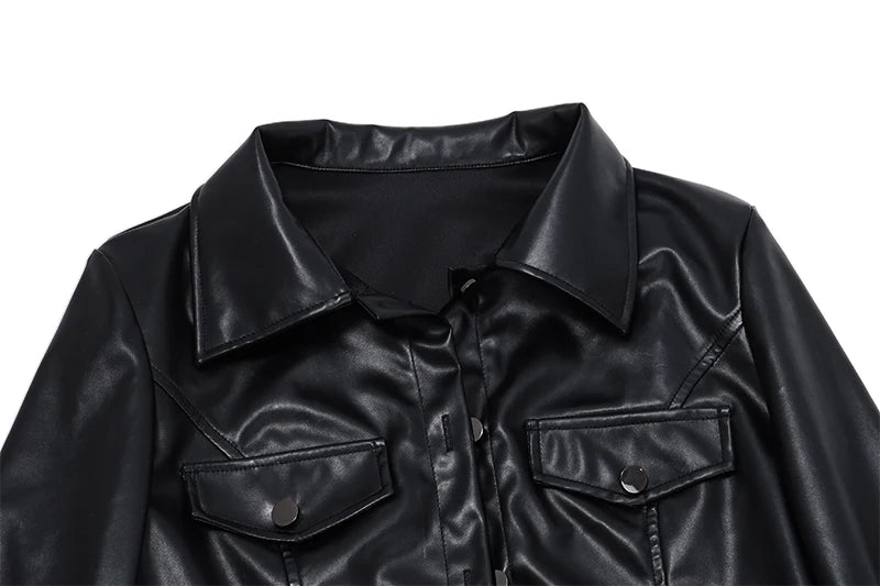 Leather Short Jacket