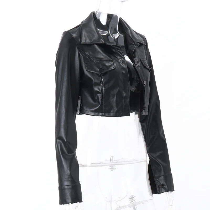 Leather Short Jacket